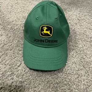 Green John Deere Toddler One Size Baseball Style Hat - Great Condition